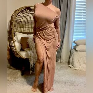 Young Fabulous & Broke Rose Long Sleeve Dress